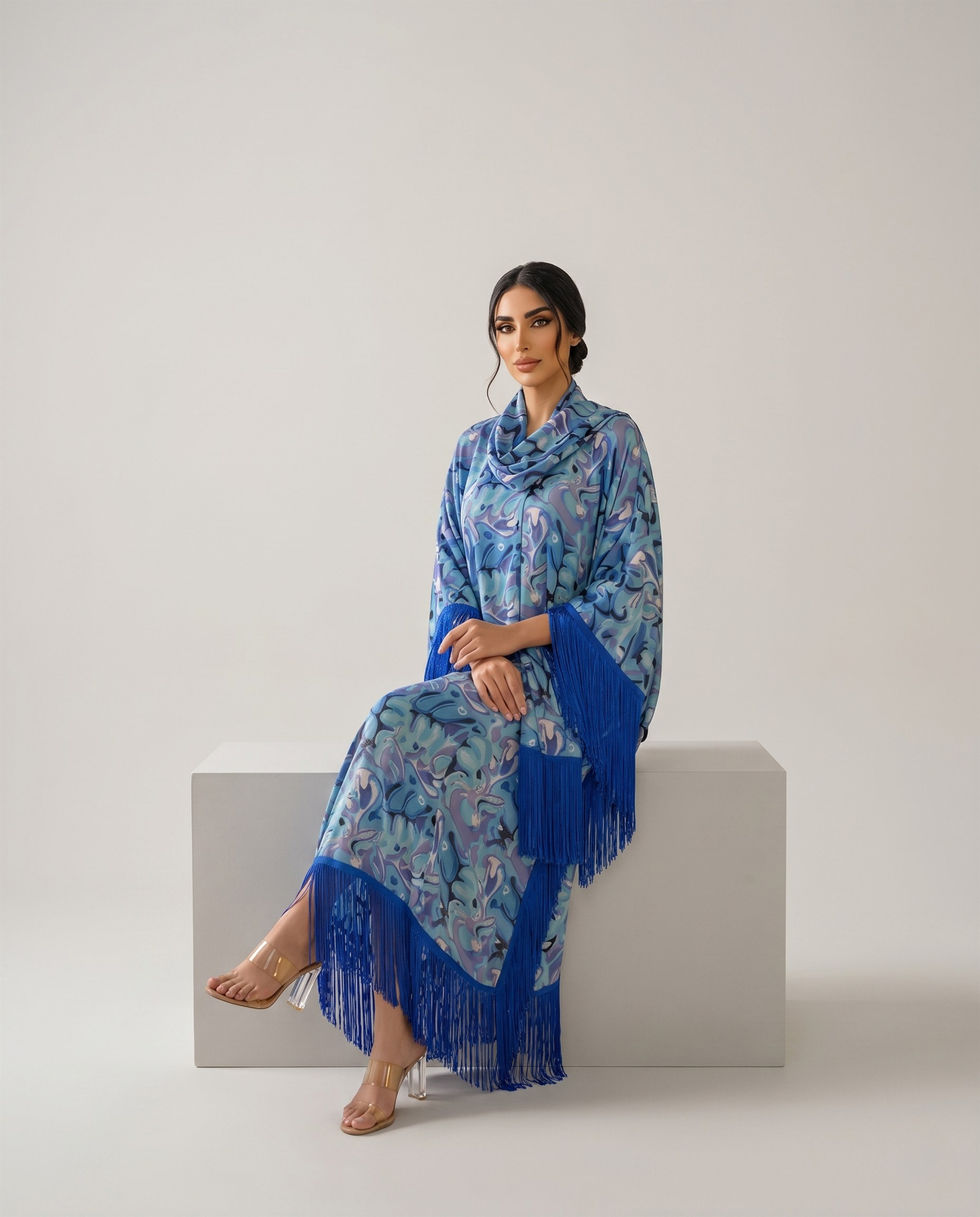The Fringe Kaftan - Blue