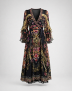 Mosaic Swarovski Crystal Silk Dress