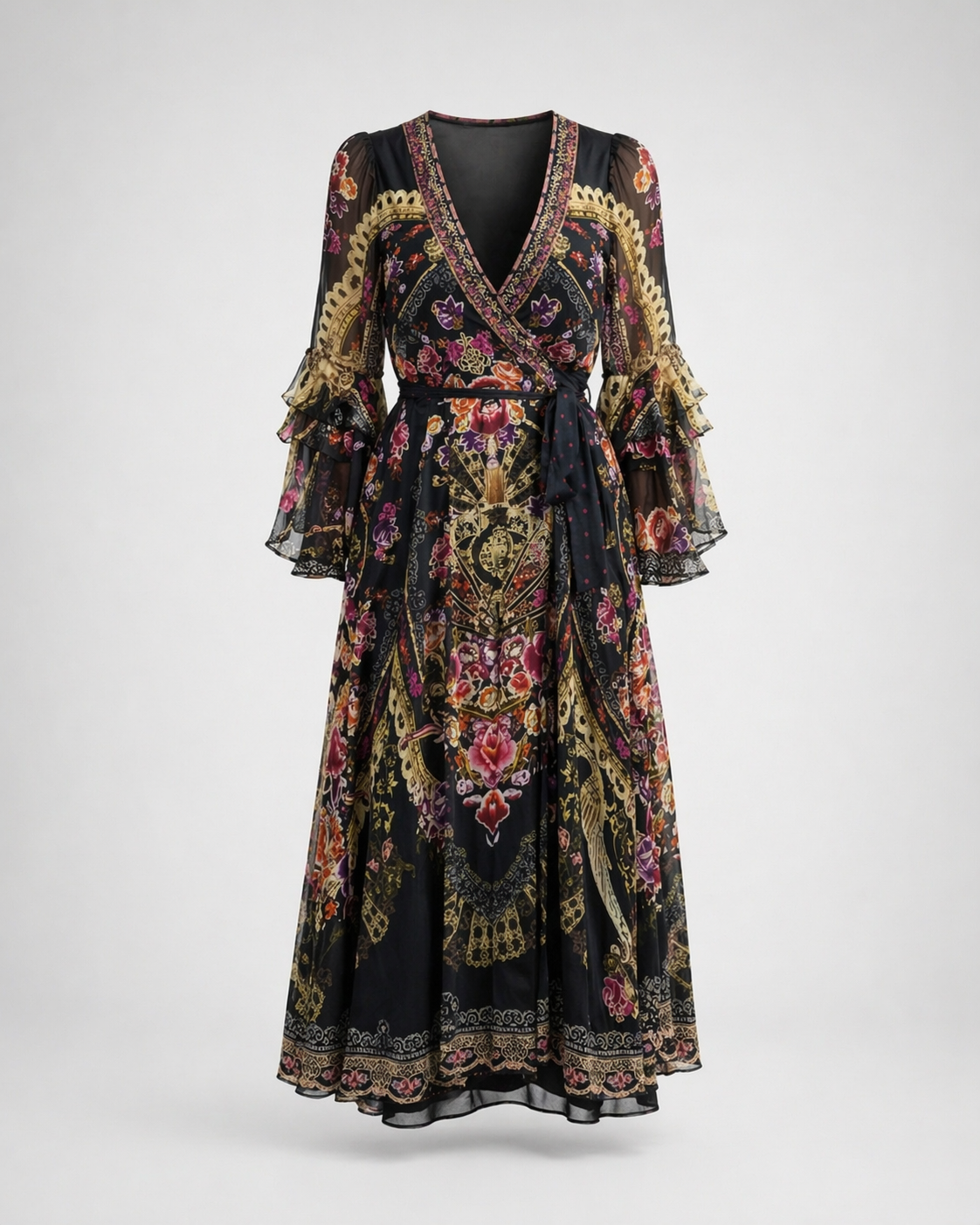Mosaic Swarovski Crystal Silk Dress