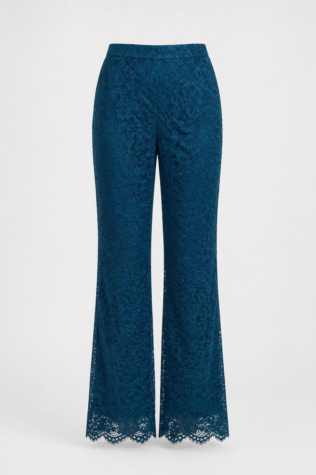Lace Straight-Leg Trousers – La Azure