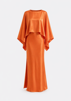 La Valencia Detachable Cape Dress