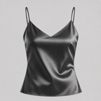 Black Satin Cami Top