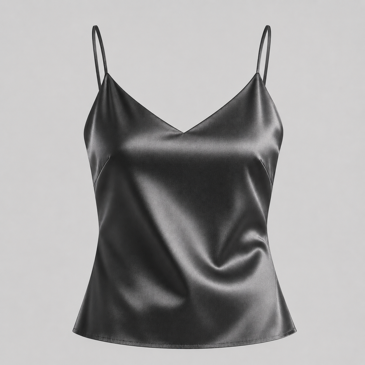 Black Satin Cami Top