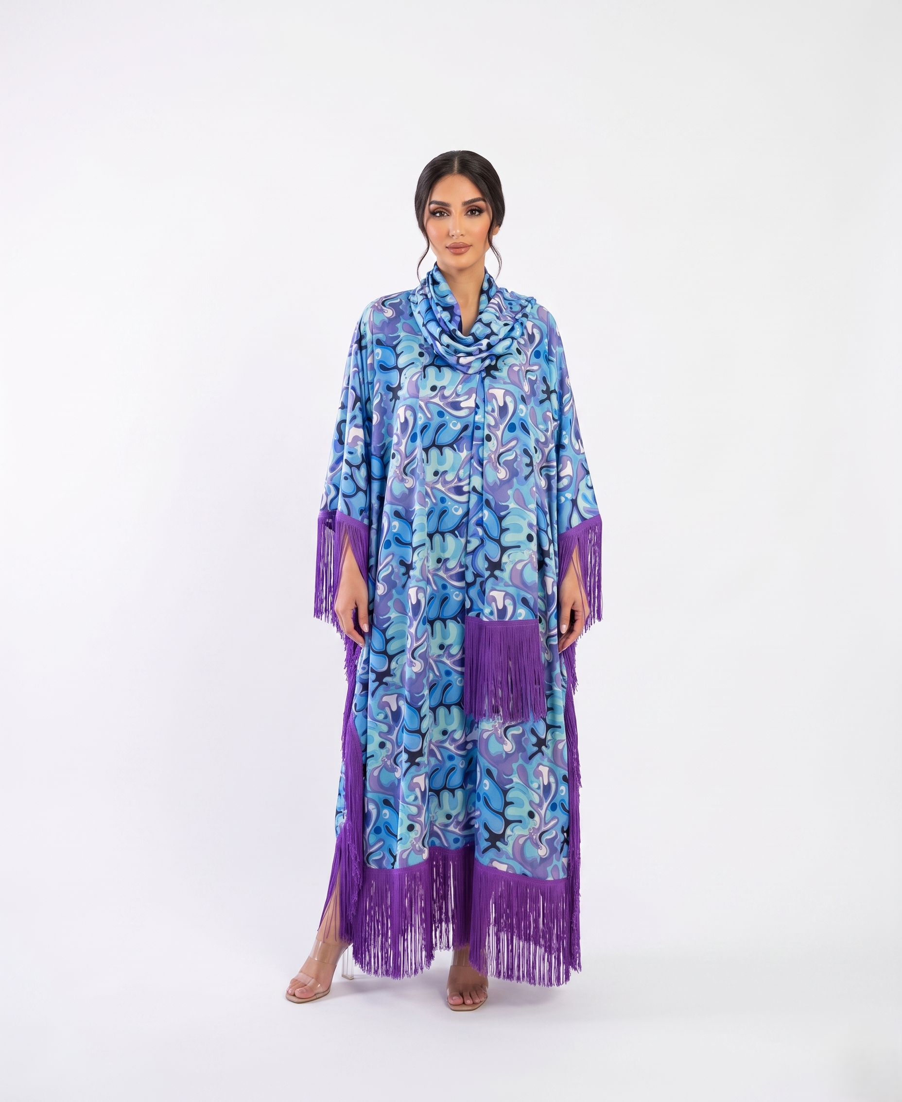 The Fringe Kaftan -Purple