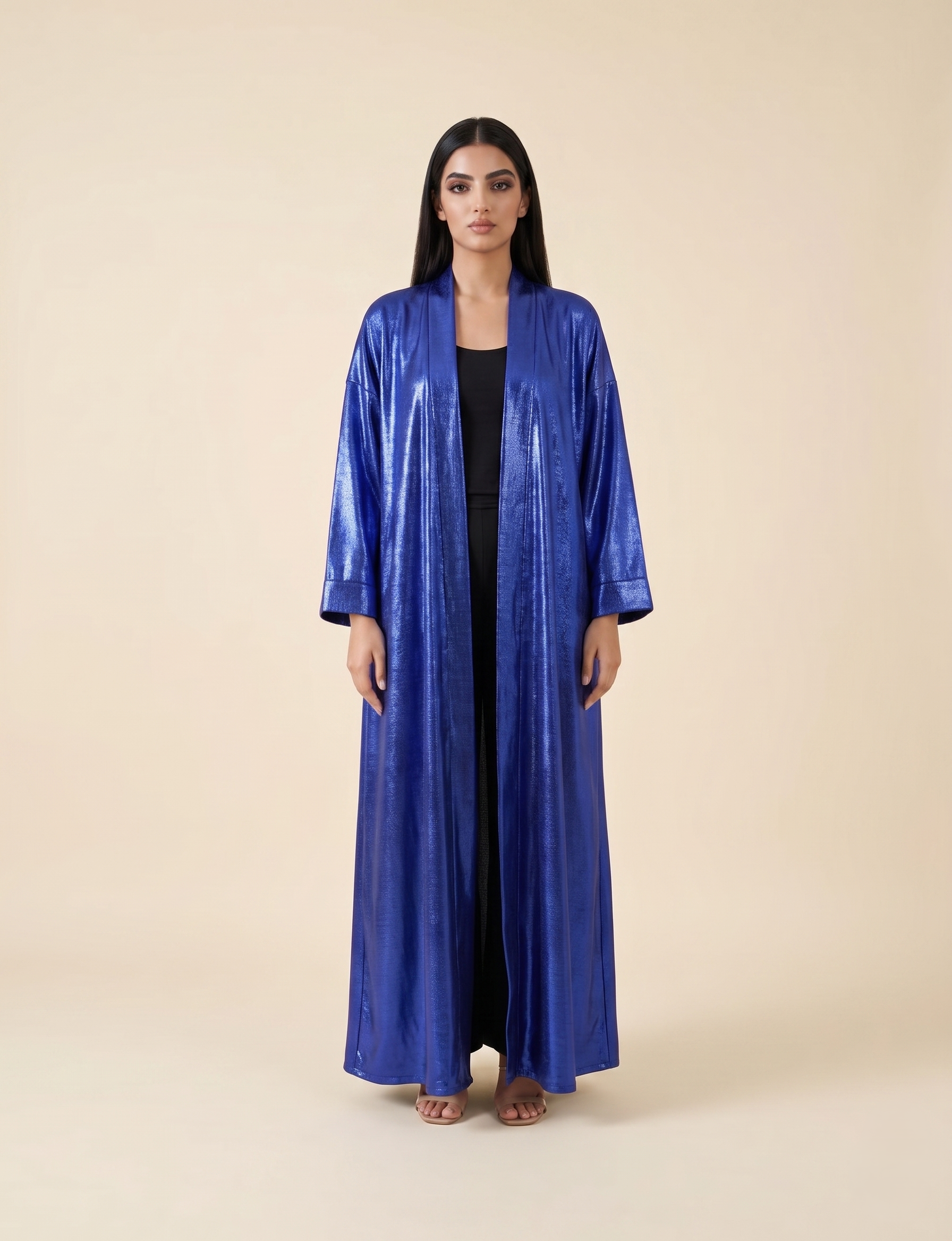 The Blue Metallic Abaya