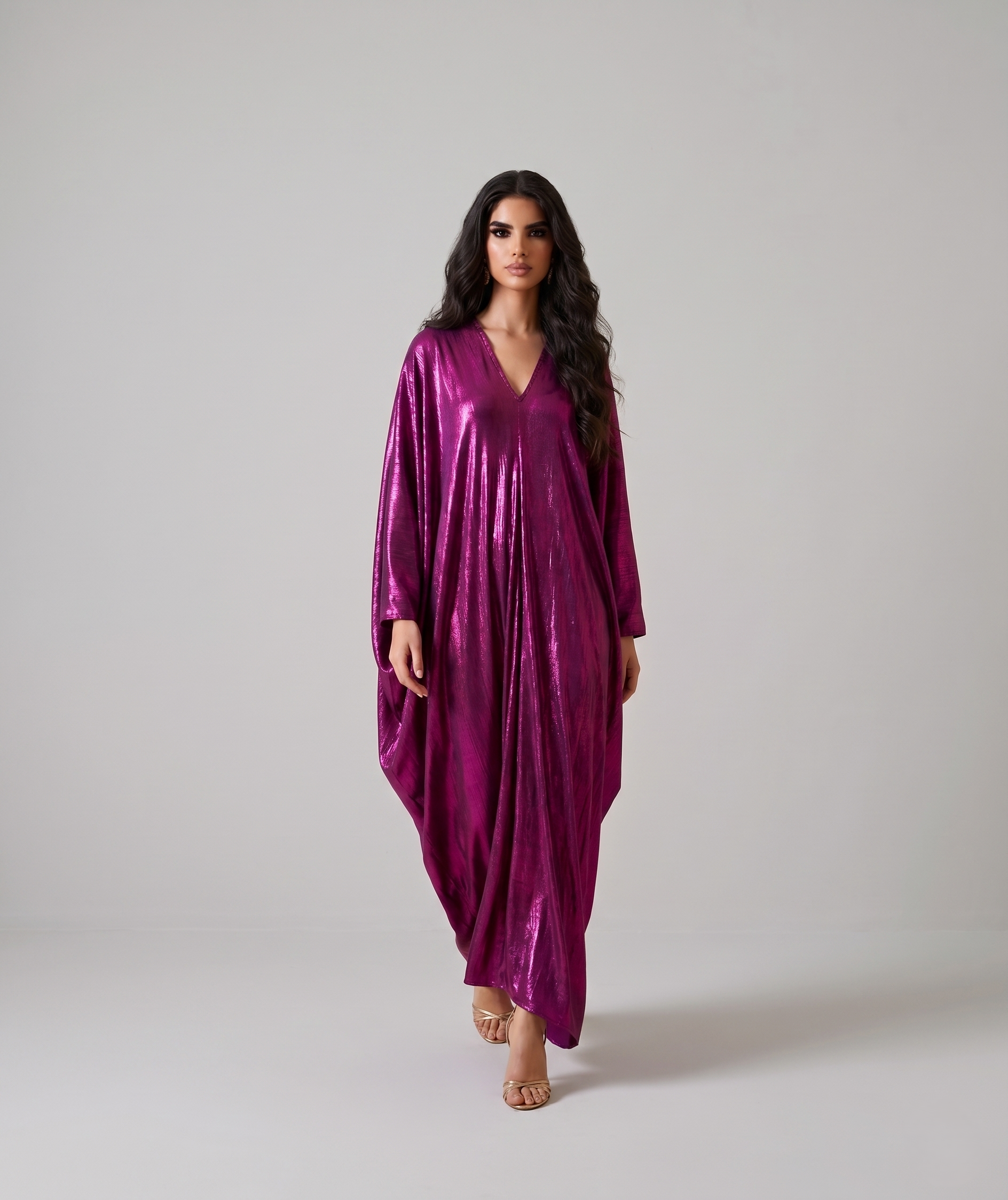 The Berry Metallic Kaftan