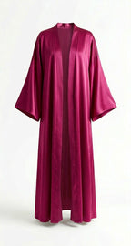The Satin Abaya & Floral Dress Set