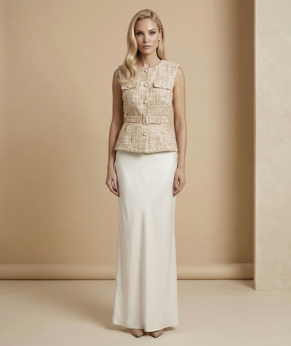 The Silhouette Tweed Waistcoat