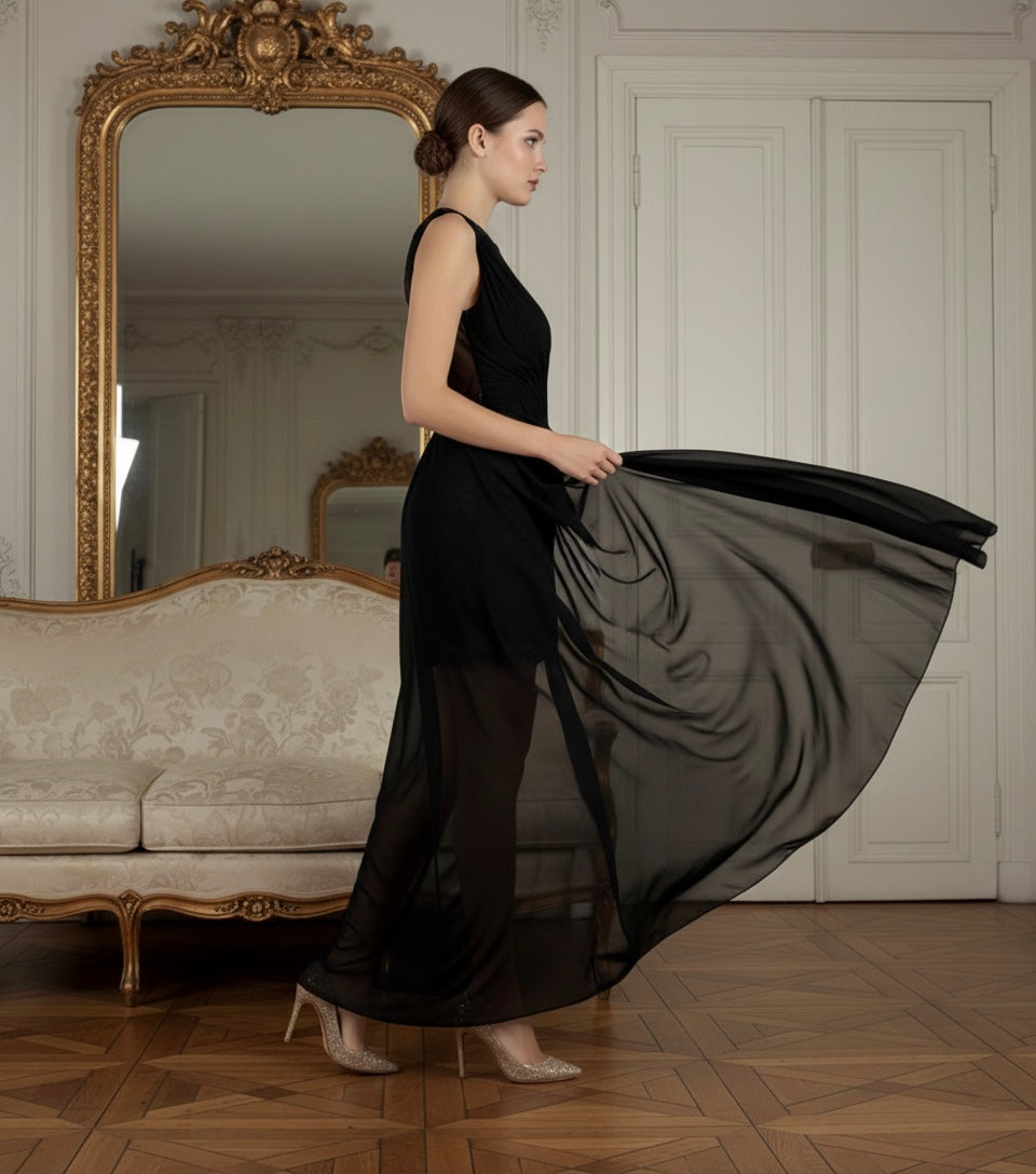 Lace Rouched Dress