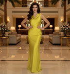 The Golden Hour Satin Gown