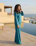 The Indego Satin Set - Azure