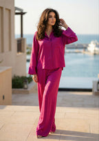 The Indego Satin Set - Pomegranita