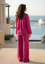 The Indego Satin Set - Pomegranita