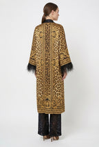 Grand Milano Reversible Silk Feather Robe