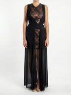 Lace Rouched Dress
