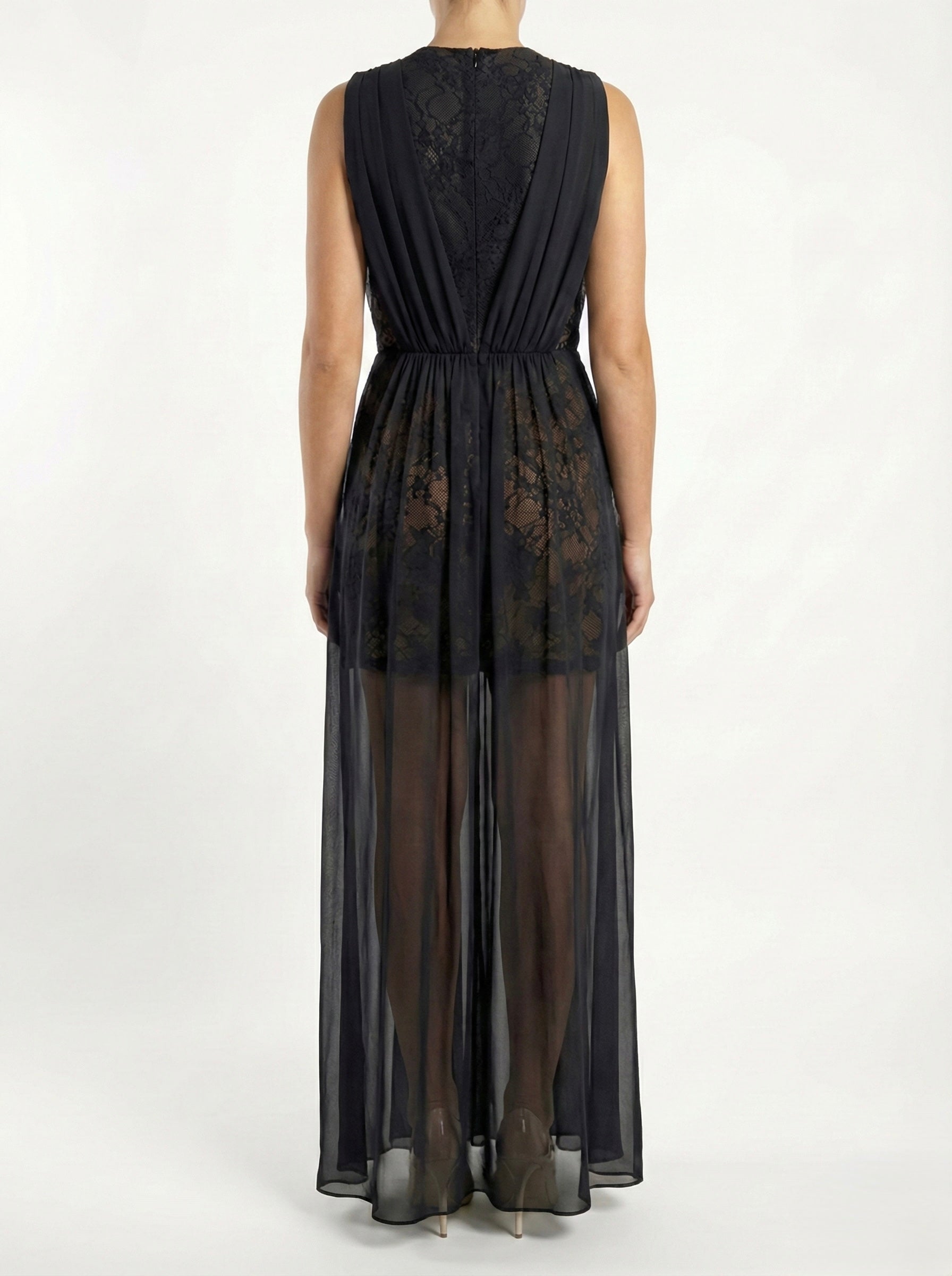 Lace Rouched Dress