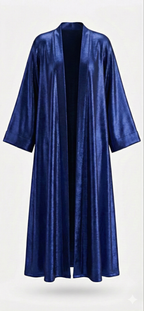 The Blue Metallic Abaya