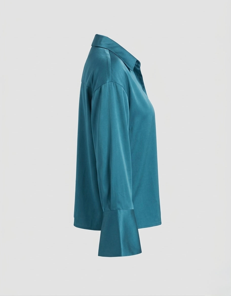 The Indego Blouse- Azure