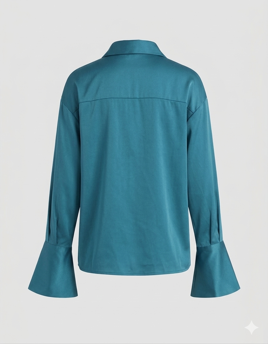The Indego Blouse- Azure