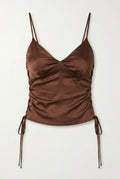 The Sculpt Lace-Brown Top