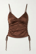 The Sculpt Lace-Brown Top