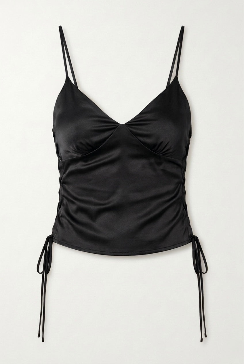 The Sculpt Lace-Black Top