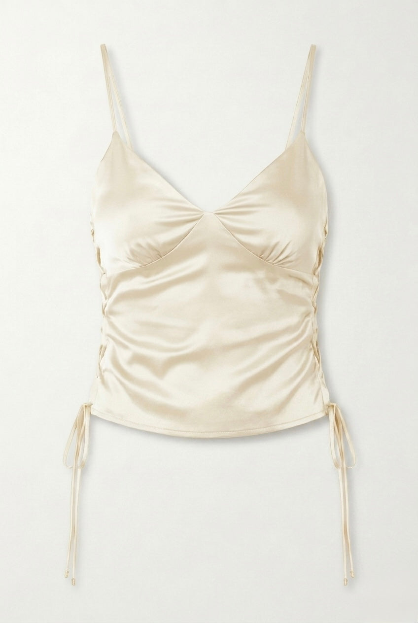 The Sculpt Lace-Ivory Top