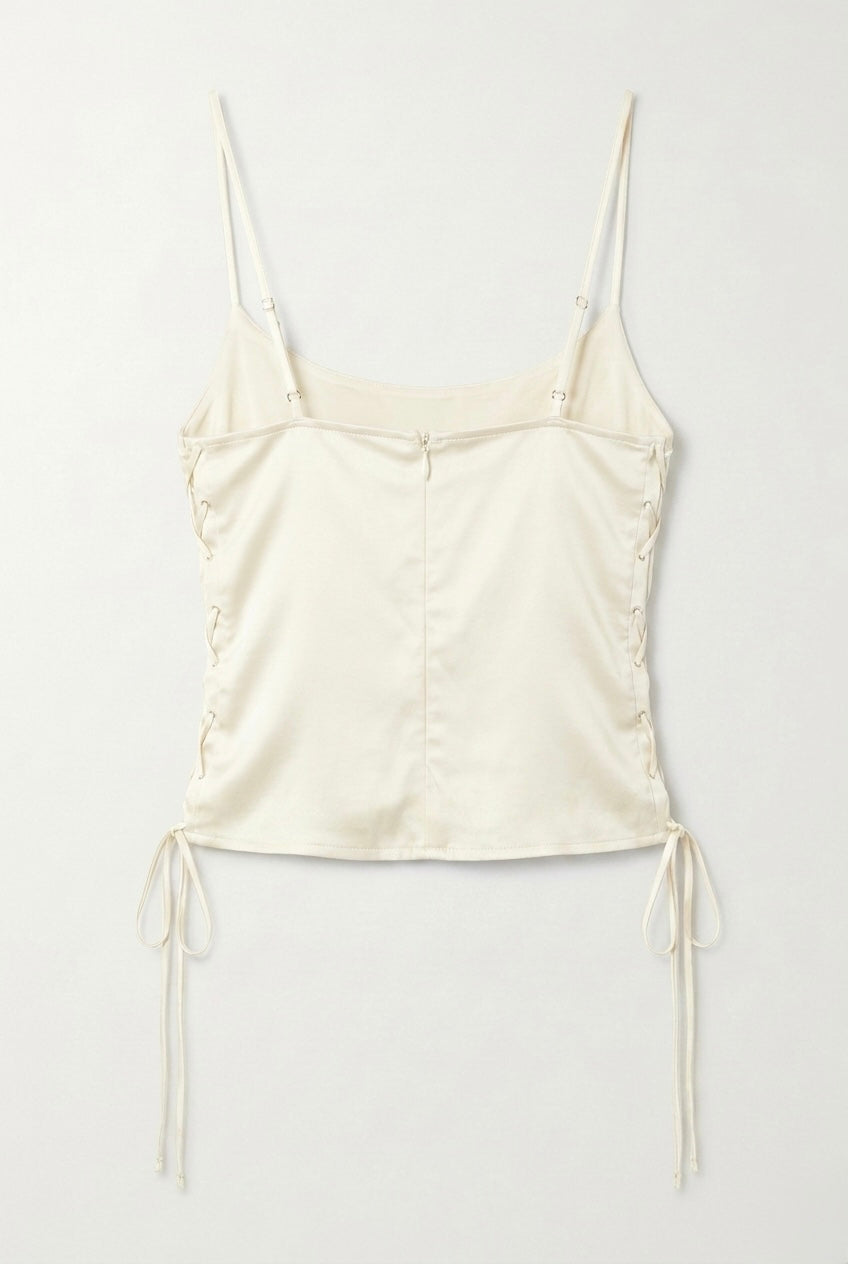 The Sculpt Lace-Ivory Top