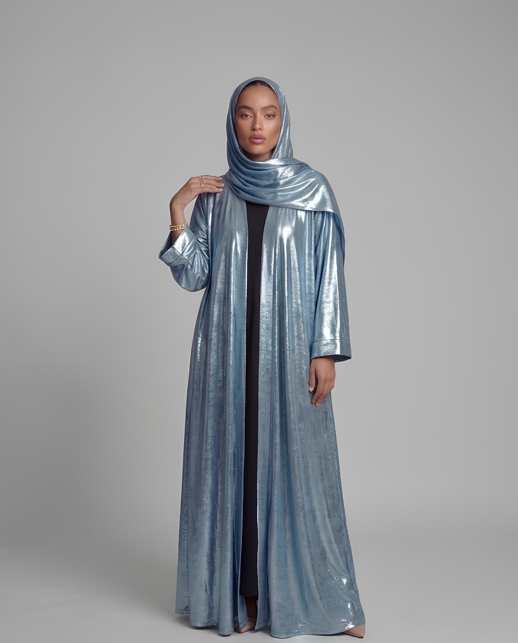 The Powder Metallic Abaya