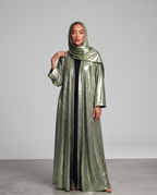 The Pistachio Metallic Abaya