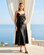 Satin Cami Top & A-Line Skirt Set