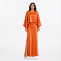La Valencia Detachable Cape Dress