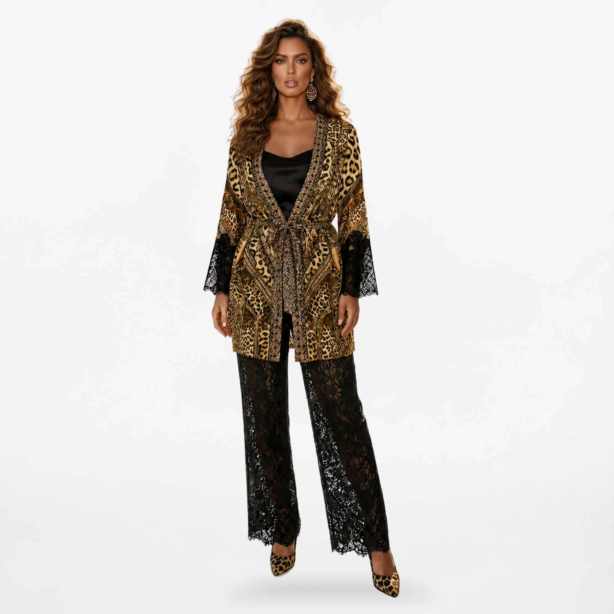 The La Feline Robe is a refined statement of luxury