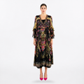 Mosaic Swarovski Crystal Silk Dress