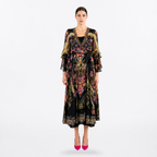 Mosaic Swarovski Crystal Silk Dress