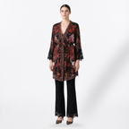 La Nuit Florale Swarovski Silk Lace Robe